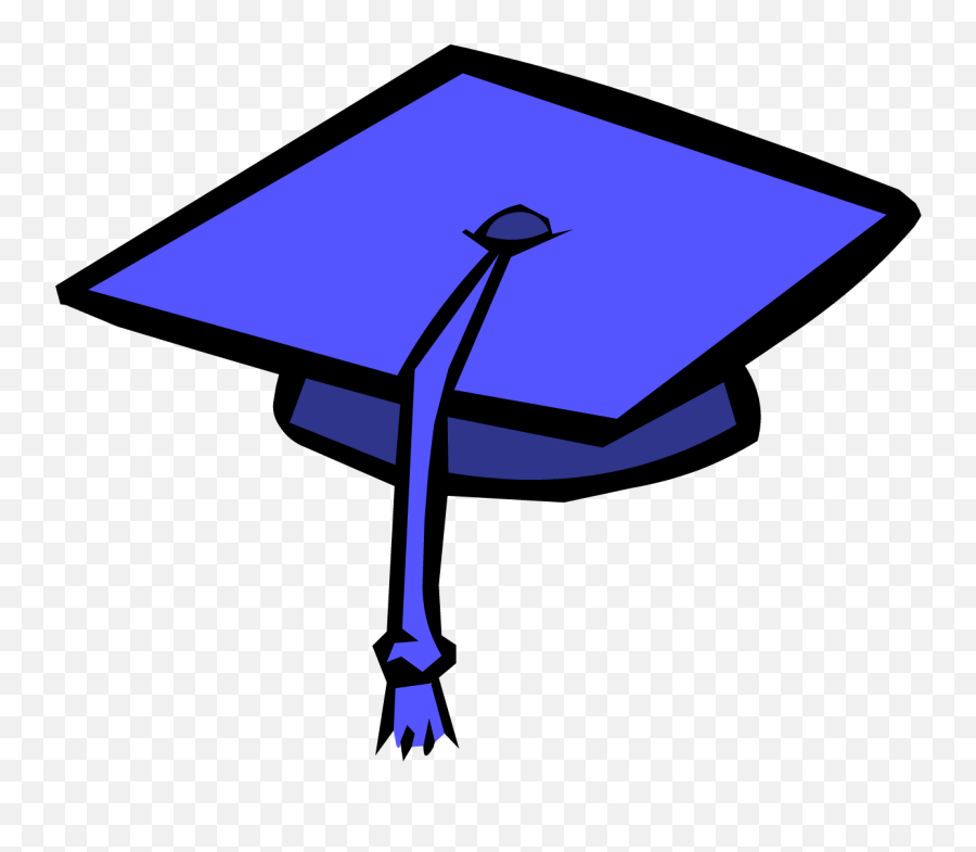 Gradution Cap - Blue Graduation Cap Clipart Emoji,Graduation Cap Emoji