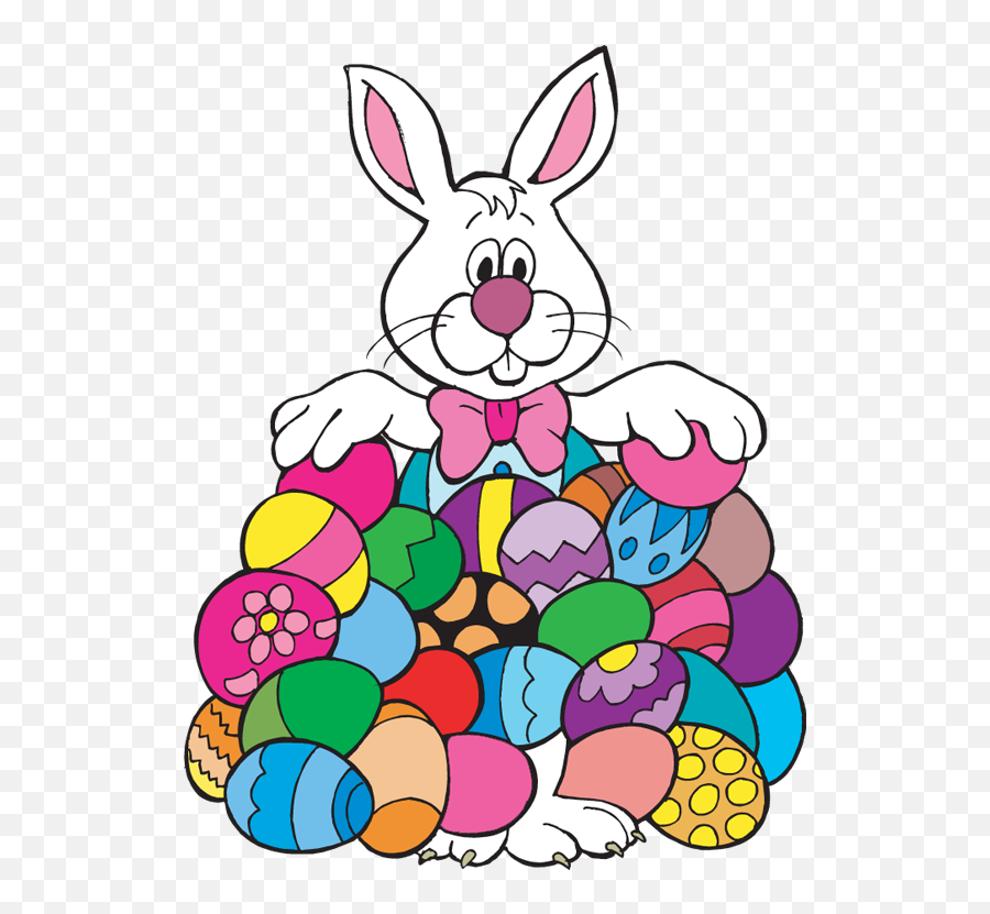 View Source Image - Easter Bunny With Eggs Clipart Emoji,Rabbit Egg Emoji
