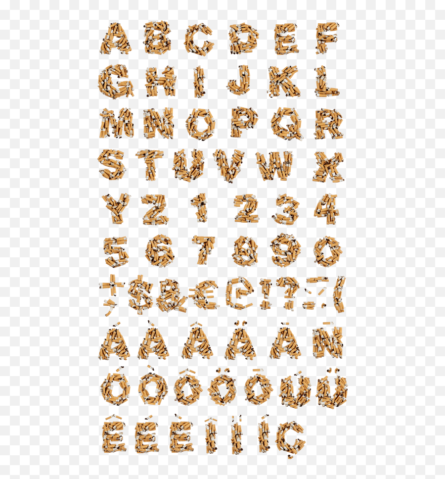 Lettering Calligraphy - Cigarette Font Emoji,Butt Text Emoji