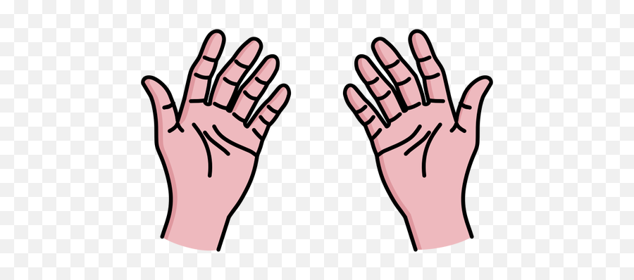 Vector Image Of Open Your Palms - Hands Clipart Emoji,Emoticons Giving The Finger