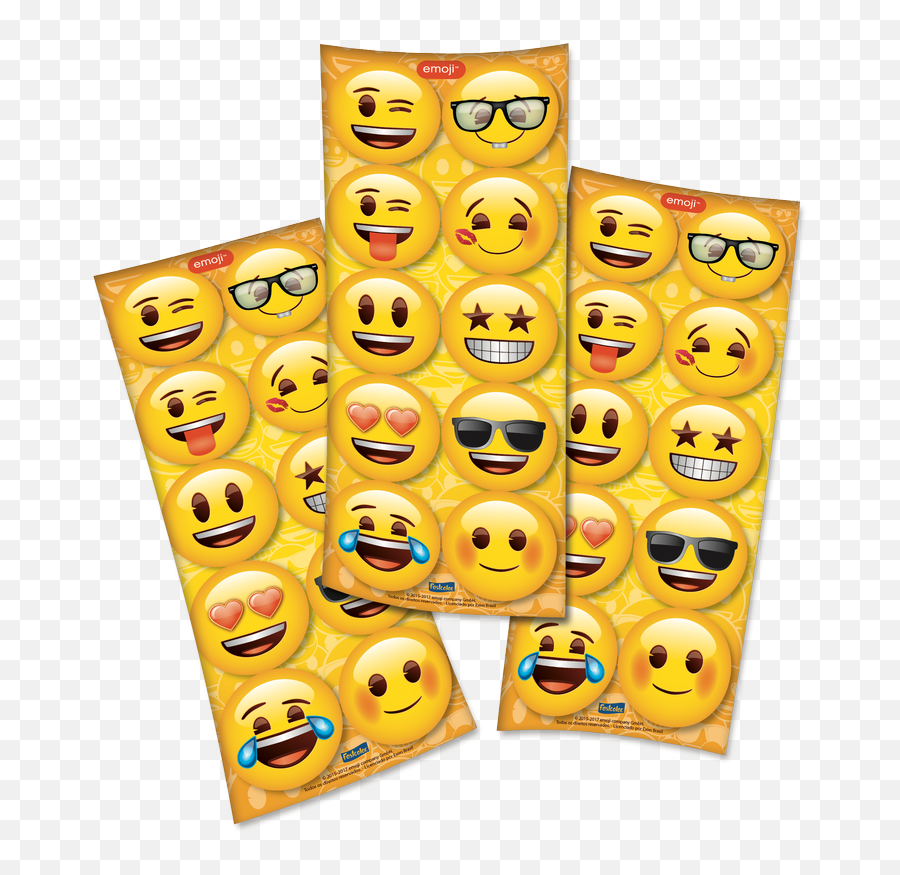 Adesivo Emoji Festcolor - Cartela De Adesivos Emoji,30 Emoji