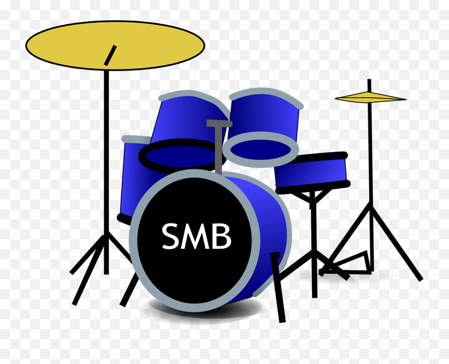 Drum Set Music Band Rhythm Instrument - Band Drums Clipart Png Emoji,Drum Set Emoji