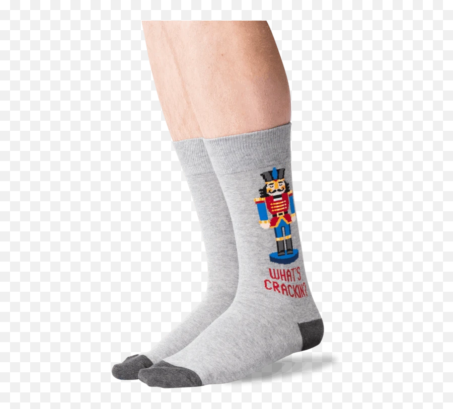 Mens Nutcracker Crew Socks - Hockey Sock Emoji,Milkshake Emoji