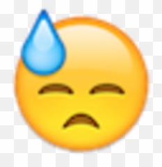 Sweating Emoji Transparent Background