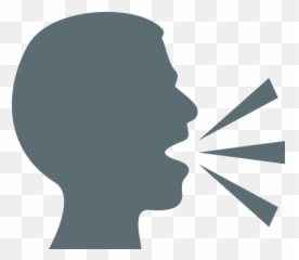Speaking Head In Silhouette Emoji - Face