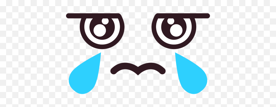 Cry Emoticon Face Flat - Rosto Chorando Png Emoji,Crying Emoticon Text