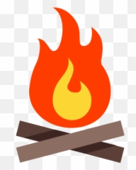 Campfire Icon - Clip Art Emoji