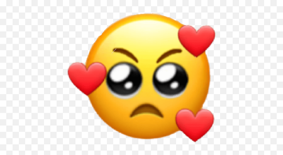 New Emoji By Rindhaaa - Angry Emoji With Hearts,Animated Heart Emoji - free  transparent emoji 