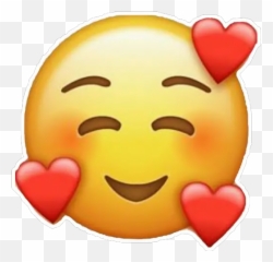 Pin - Emoji Con Corazones Iphone,Toe Emoticon