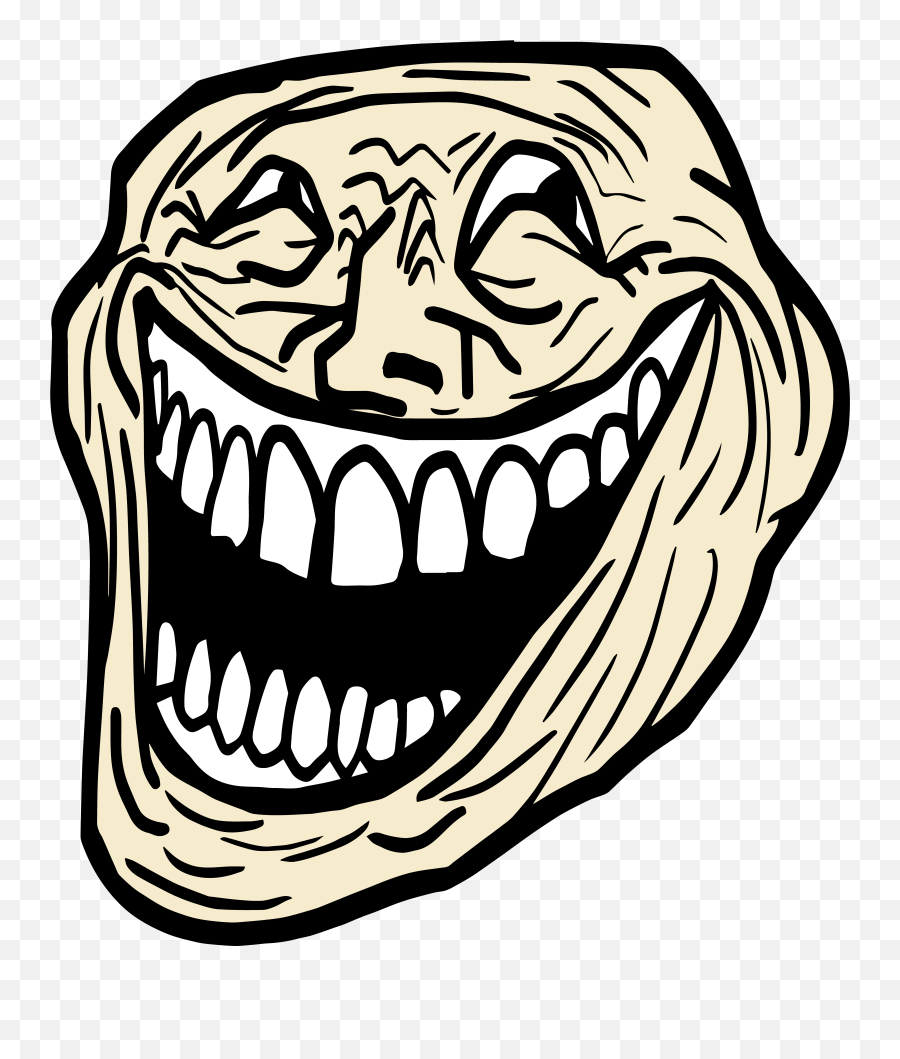 Troll Face Meme Hd Png Download - Troll Laughing Emoji,Trollface Emoticon