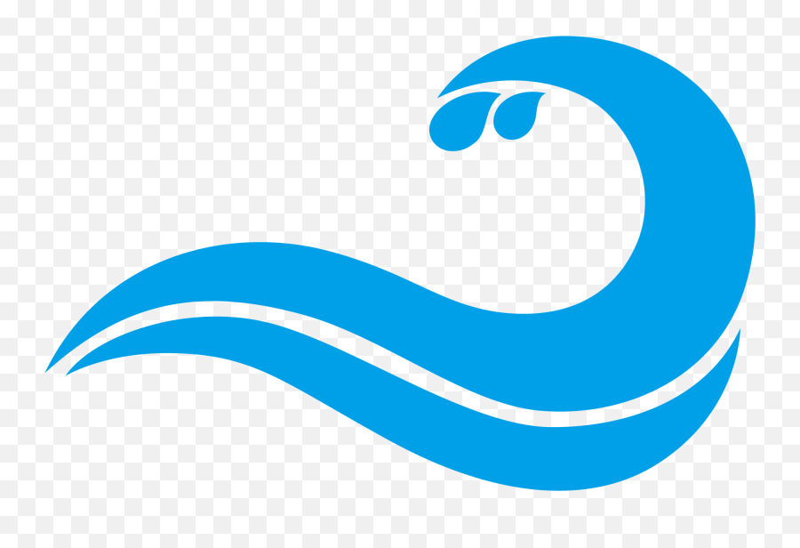Wind Cartoon Surf Logo Wave Drawing - Transparent Wave Cartoon Png Emoji,Blue Wave Emoji