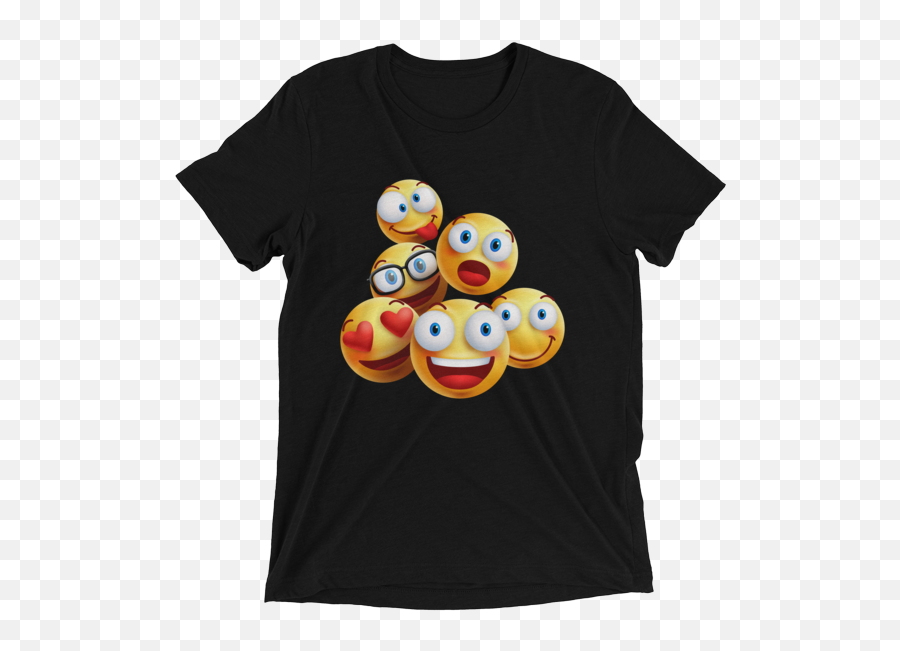 Funny Smiley Faces Emojis Short Sleeve T - Shirt,Bowling Emojis