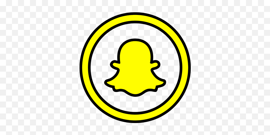 Snapchat Round Line Color Icon Png And - Background Snapchat Icon Png Transparent Emoji,Snapchat Emoji Themes