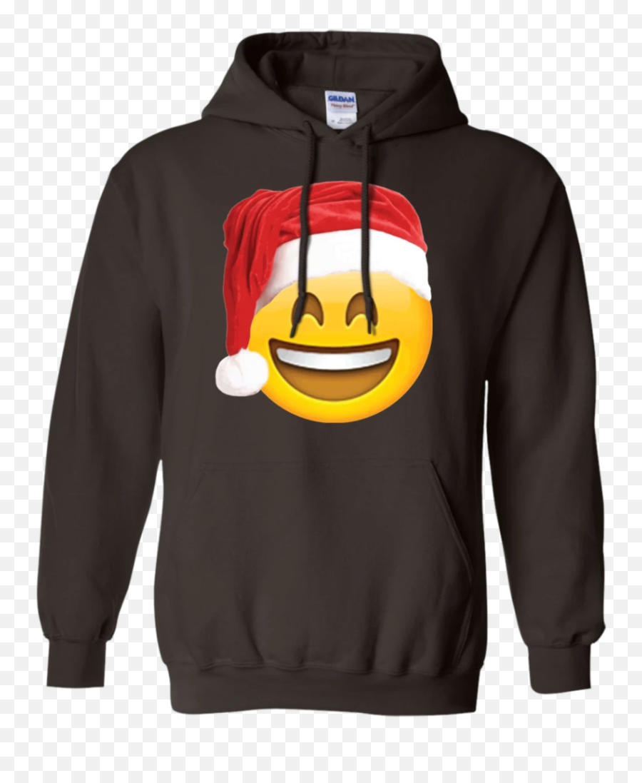 Emoji Christmas Shirt Smiley Face Santa Hat Family Set - Love My Girlfriend Shoes,Santa Emoticon