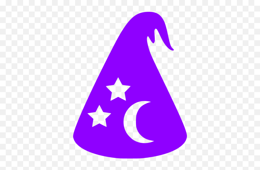 Violet Wizard Icon - Free Violet Halloween Icons Wizard In Violet Emoji,Wizard Emoticon