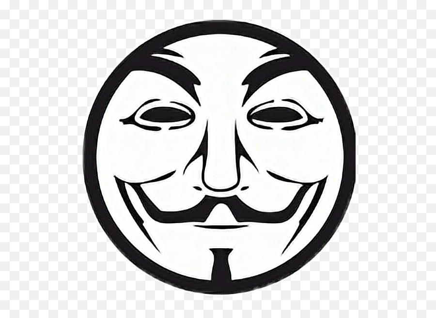 Blackface Freetoedit - Guy Fawkes Mask Round Emoji,Blackface Emoji