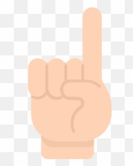 You Seached For Hand Emoji - Finger Pointing Up Black Background