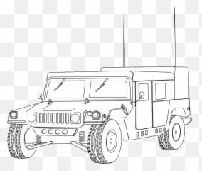 Hummer Humvee Vehicle Military Jeep - Humvee Lineart Emoji,Army Tank Emoji
