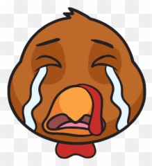 Turkey Moji - Crying Clipart Emoji