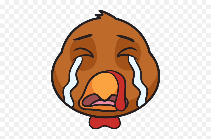 Turkey Moji - Turkey Crying Clipart Emoji,Turkey Emoji