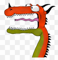 Screaming Dragon - Cartoon Emoji,Dragon Emoji