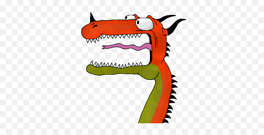 Screaming Dragon - Cartoon Emoji,Dragon Emoji