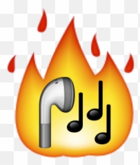 Emoji Iphone Snapchat Fire Text Messaging - Transparent Background