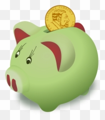 Piggy Bank Savings Capital Money Box - Clip Art Emoji
