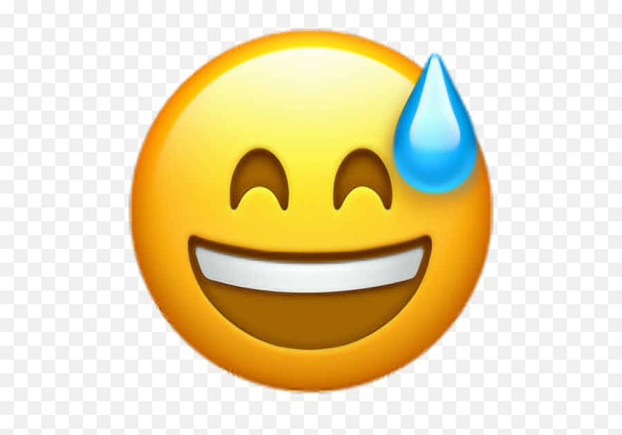 Emoji Pngs Png Pngtumblr - Sweat Emoji Apple,Emoji Pngs