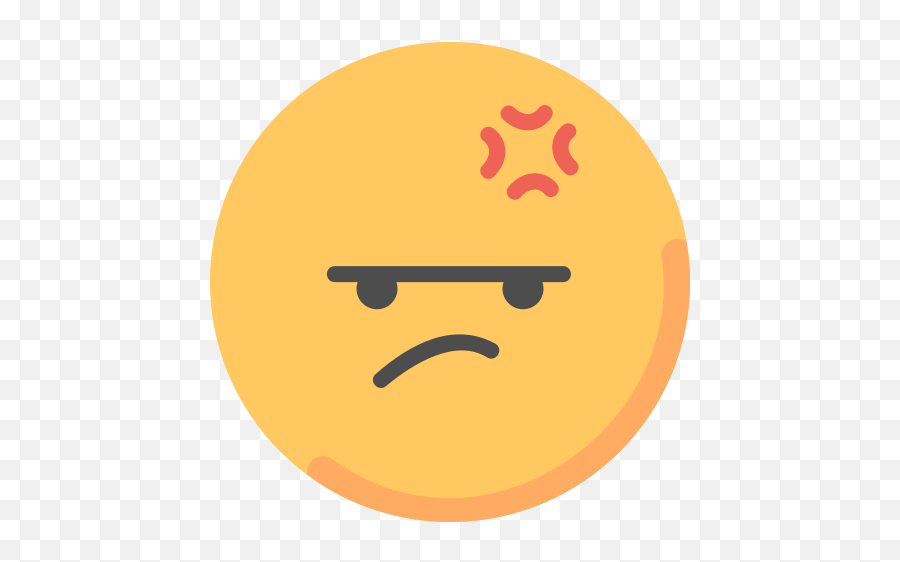 Angry Face - Free Smileys Icons Circle Emoji,Stunned Emoji