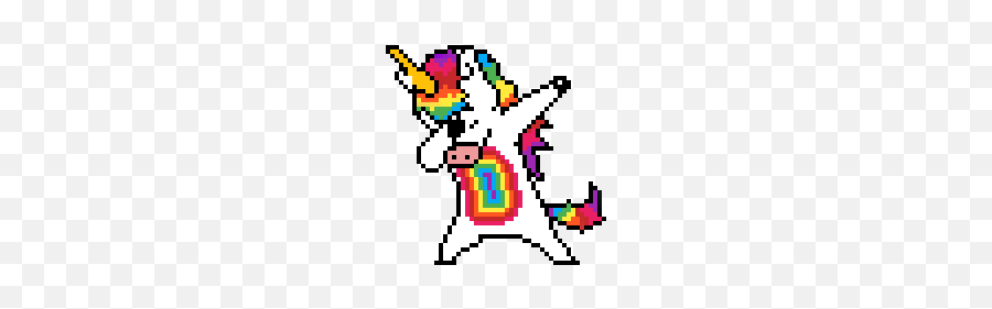 Archiethecatu0027s Gallery - Pixilart Dab Unicorn Pixel Art Emoji,Grumpy Cat Emoji