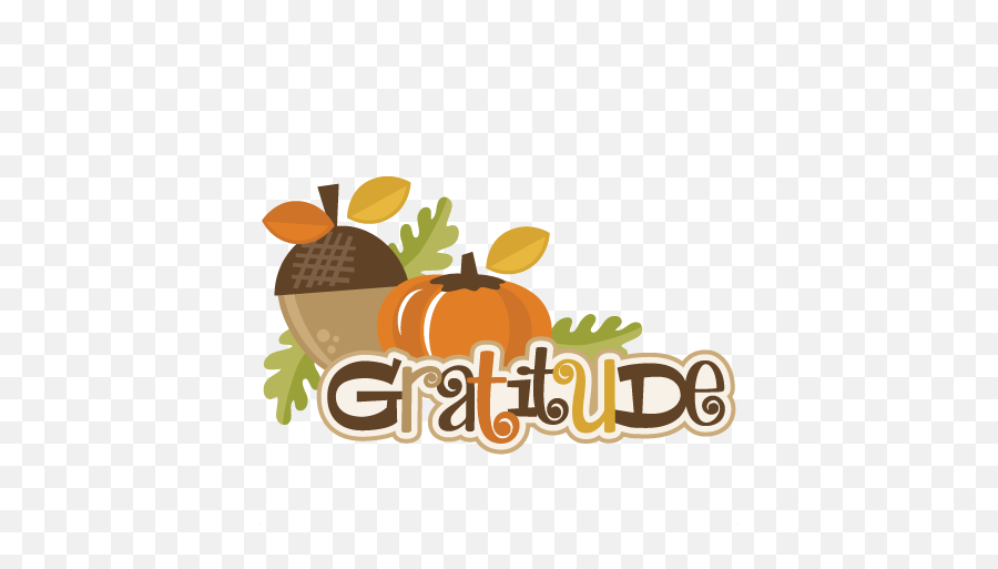 Gratitude Svg Scrapbook Title Thanksgiving Svg Scrapbook - Thanksgiving Gratitude Clip Art Emoji,Cornucopia Emoji