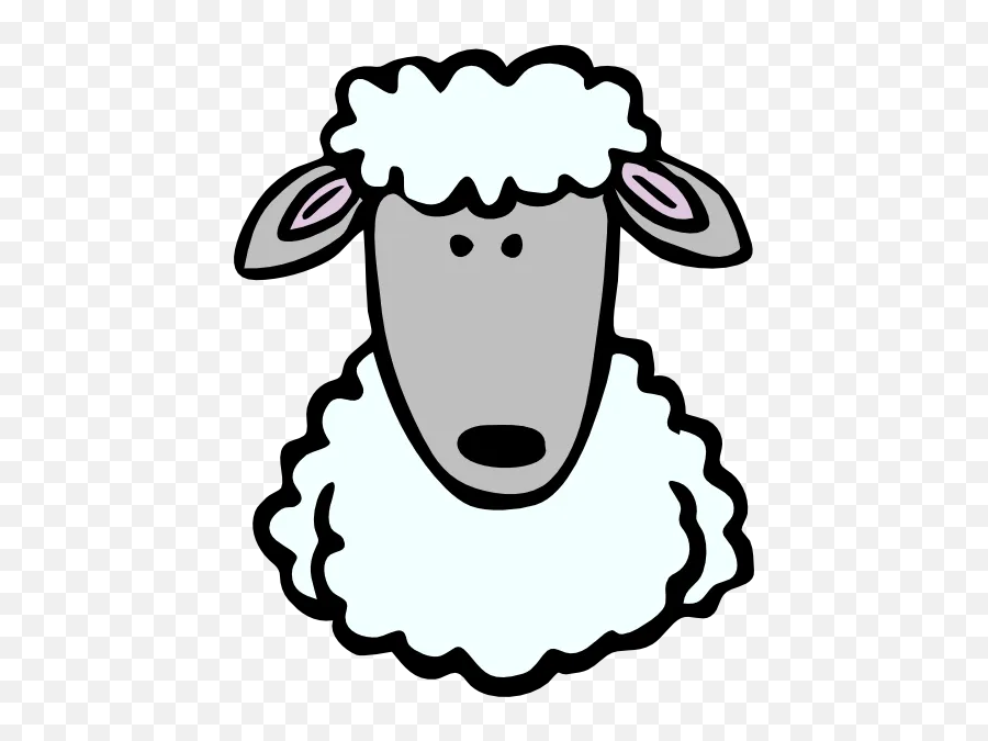 Sheep Face Template Lamb Face Template 15 Best Photos Of - Sheep Head Clipart Emoji,Ewe Emoticon