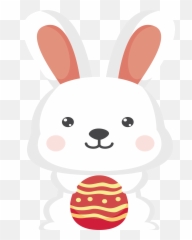 Happy Bunny Emoji Transparent Cartoon - Rabbit Emoji,Bunny Emoji Transparent