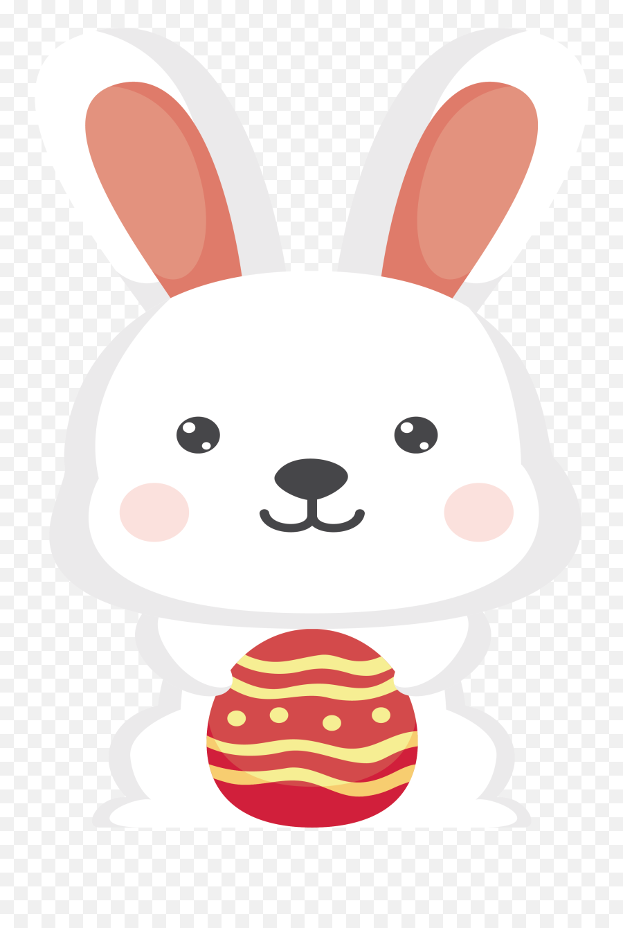 Happy Bunny Emoji Transparent Cartoon - Rabbit Emoji,Bunny Emoji Transparent