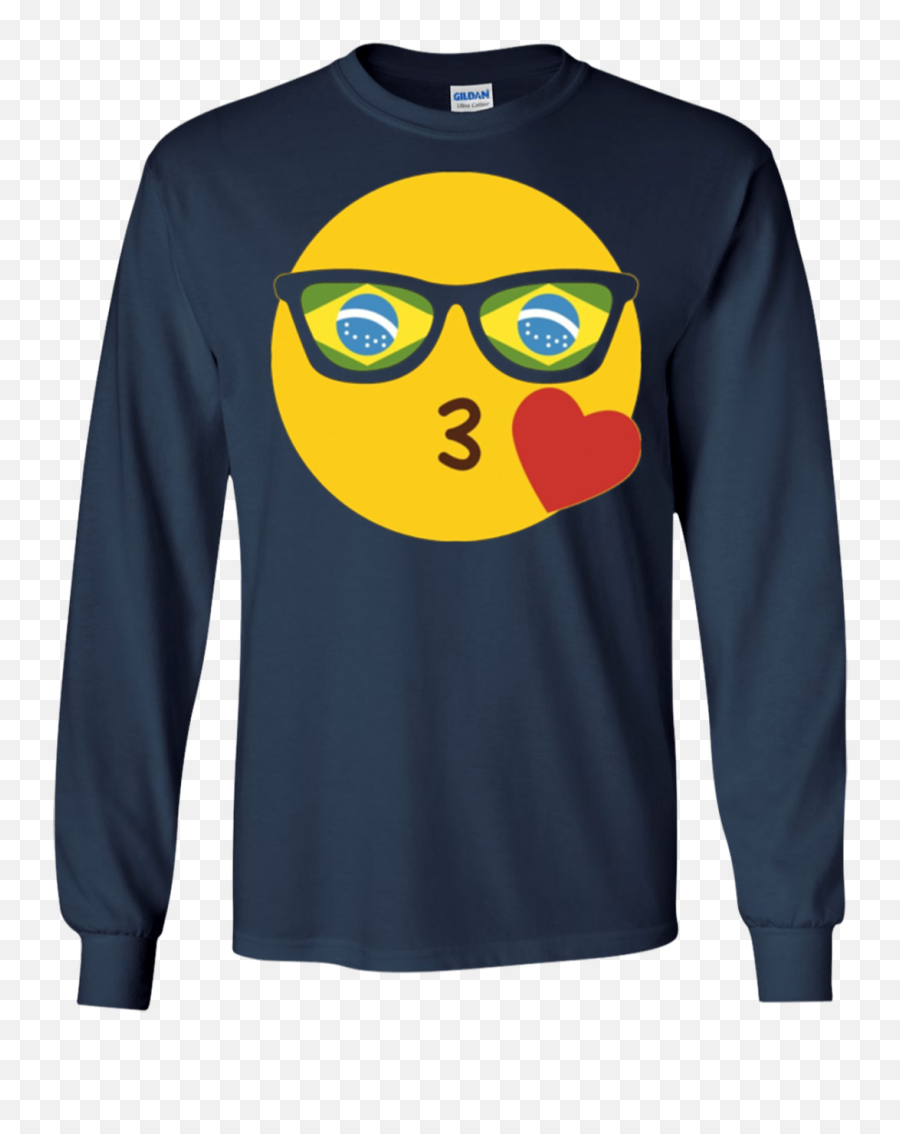 Emoji Brazil T - Shirt Brasil Brazilian Flag Sunglasses Funny,Emoji Face With Sunglasses