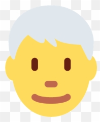 White Hair Emoji Clipart - Kielder Observatory