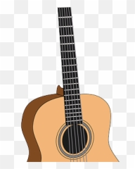 Acoustic Guitar Clipart Free Image On - Acoustic Guitar Vector Png Emoji,Emoji Guitar