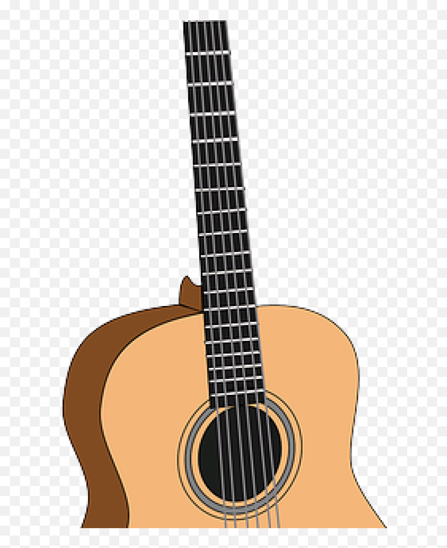 Acoustic Guitar Clipart Free Image On - Acoustic Guitar Vector Png Emoji,Emoji Guitar