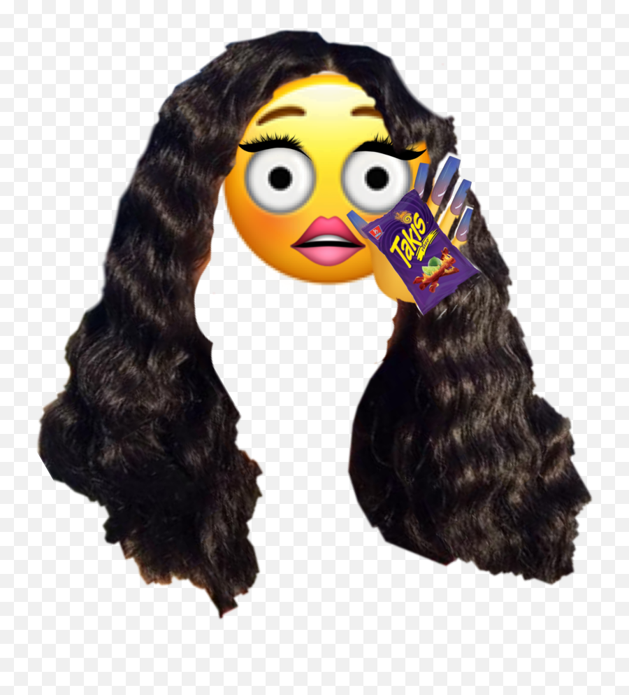 Latina Emoji Takis Sticker - Hair Design,Latina Emoji