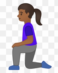 Woman Kneeling Emoji Clipart - Android,Girl Dancing Emoji