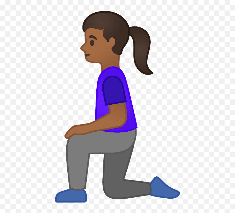 Woman Kneeling Emoji Clipart - Android,Girl Dancing Emoji