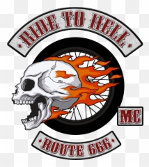 Hell Clipart Pillars - Ride To Hell Route 666 Emoji,Emoji Heaven And Hell