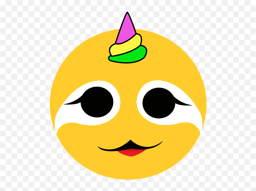 Slothicorn Emojis - Smiley,Upside Down Smile Emoji