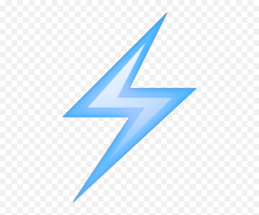 Lightning Bolt Png Transparent - Iphone Lightning Bolt Emoji,Lighting Bolt Emoji