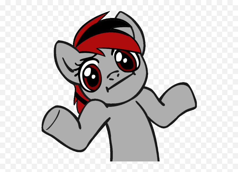 Download Hd Shrug Hat Emoticon - My Little Pony I Don T Know Emoji,Emoticon Shrug