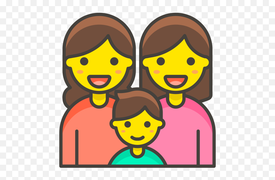 Family Woman Woman Boy Free Icon Of 780 Free Vector Emoji - Woman Astronaut Icon Png,Boy Emoji