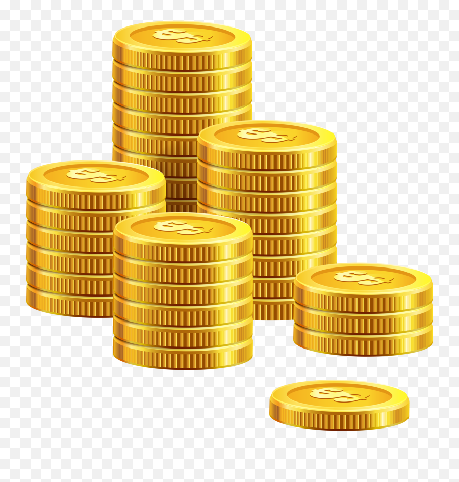 Dollars Clipart Pile Coin Dollars Pile Coin Transparent - Coins Clipart Png Emoji,Coin Emoji