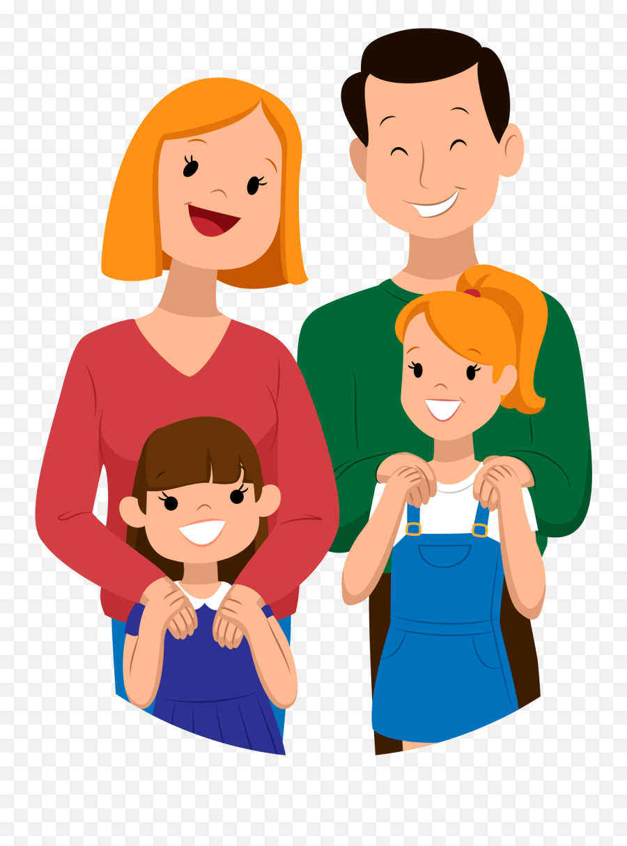 Cartoon Child Vector Hand Painted - Cartoon Family Transparent Background Emoji,Family Emoji Png