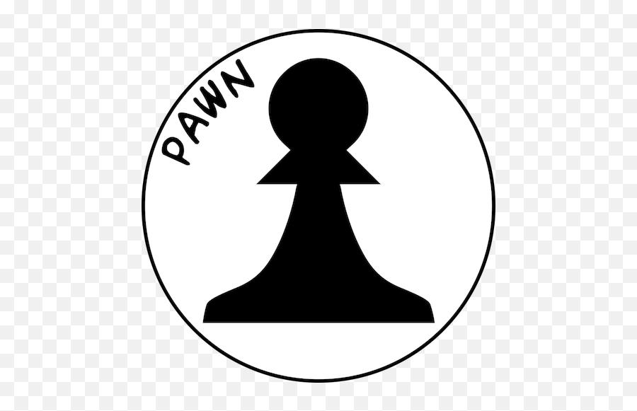 Black And White Chess Pawn - Pawn Chess Outline White Emoji,Queen Chess Piece Emoji